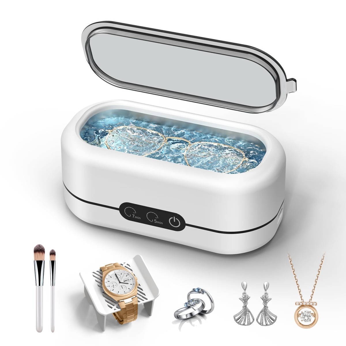 BYASKZIV Ultrasonic Jewelry Cleaner M9B-03